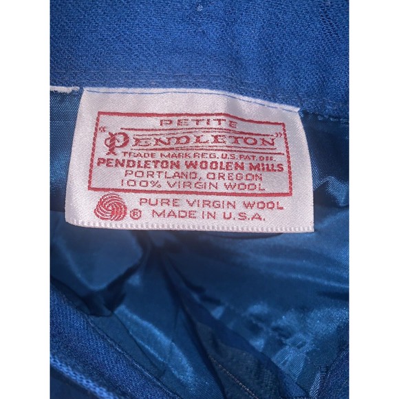 Vintage Pendleton Skirt Wool Pleated Women’s‎ Size 6* Blue Academia - Picture 4 of 7